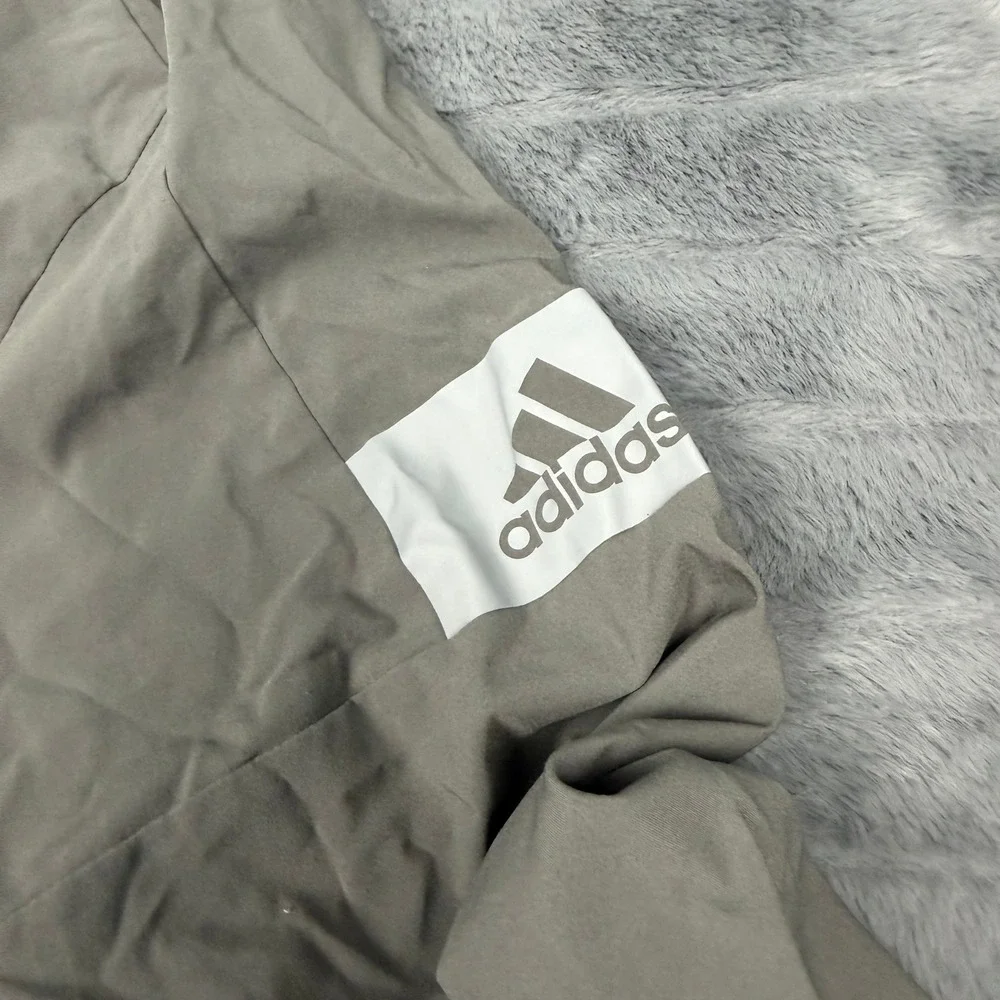 Adidas Mens NAU Lumberjacks Climalite Quarter Zip Pullover Gray Large 13577
